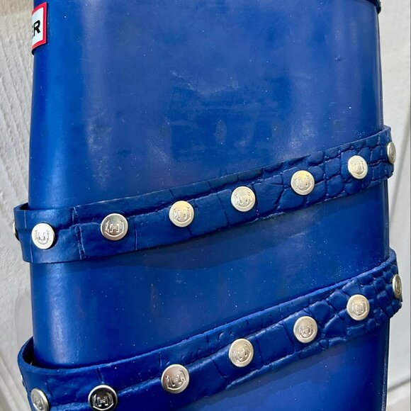 Hunter Festival Wellington Studded Tall Rain Boots - Size 8 - Picture 10 of 14